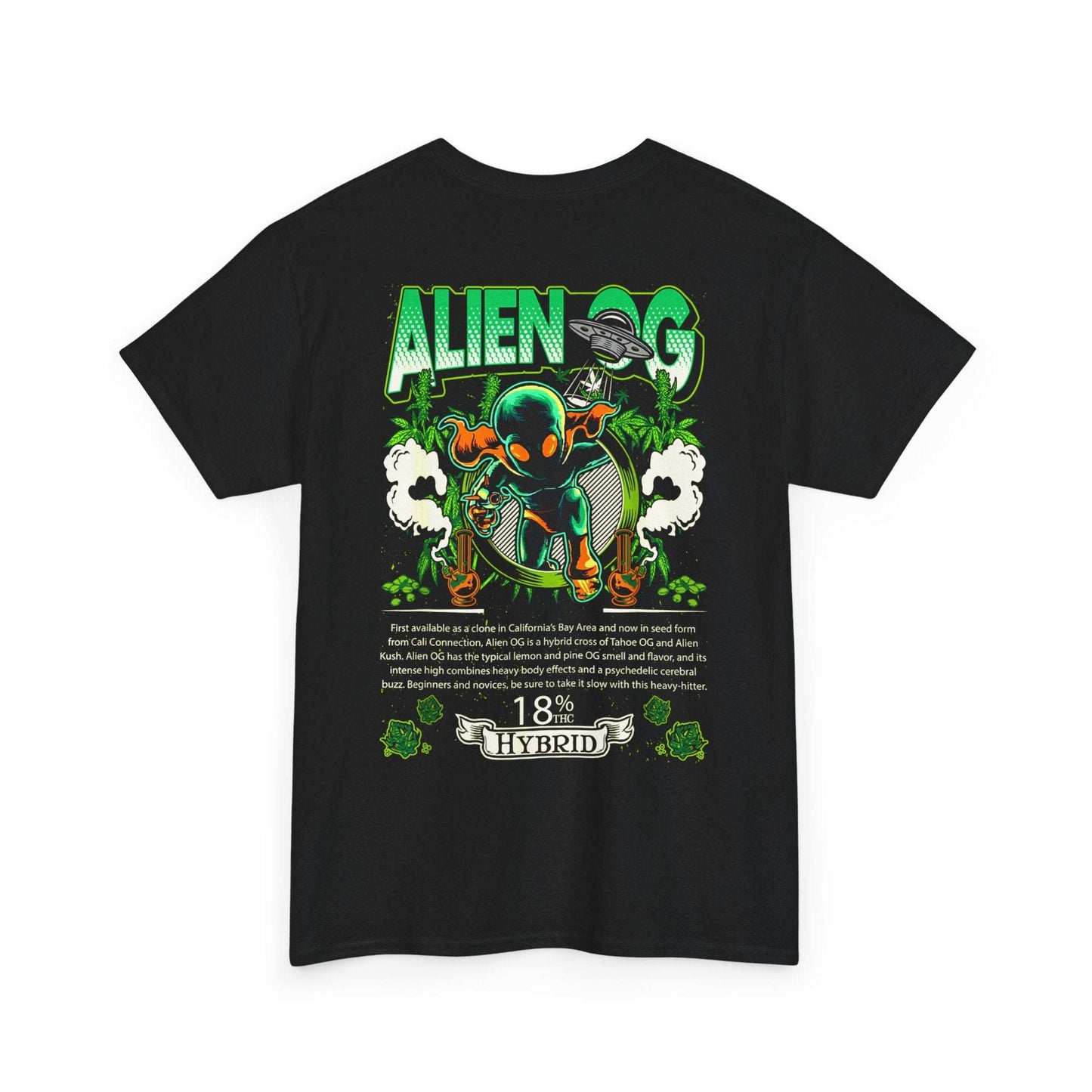 A Dark Alien Og Cannabis Strain Shirt Back