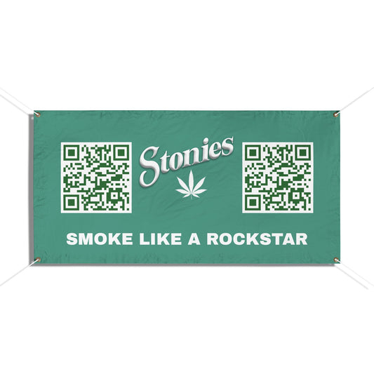 Custom Vinyl Banner - 'Smoke Like a Rockstar' Party Sign