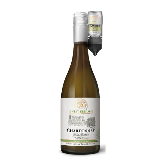 Chardonnay Non-Alcoholic Wine With (50mg) Liquid THC - Sample Wholesale