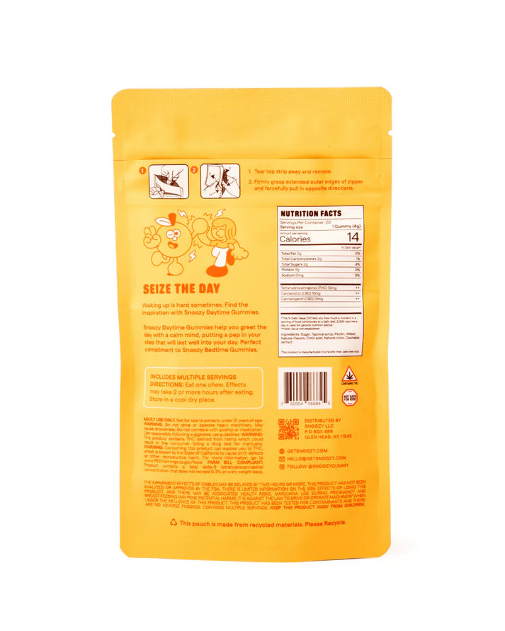 Snoozy Gummies – New Morning Highs | 20‑Pack