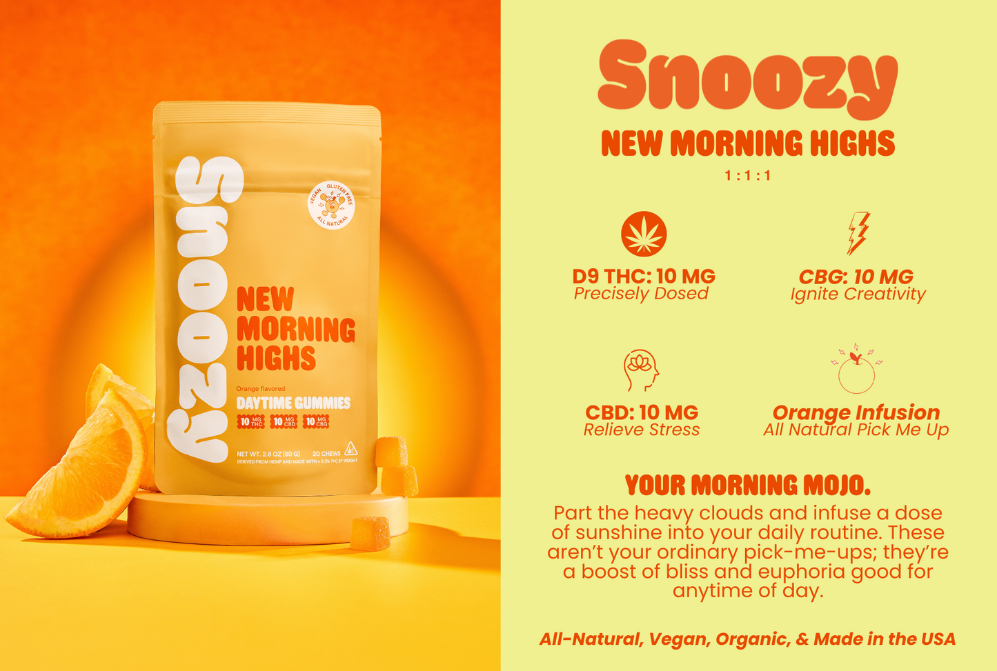 Snoozy Gummies – New Morning Highs | 20‑Pack