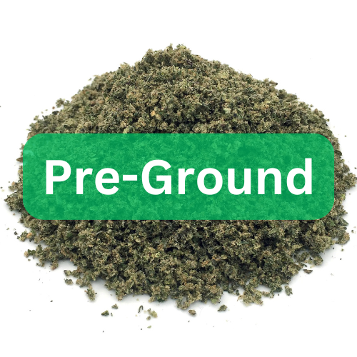 A Pile of Pre Ground THCA Flower