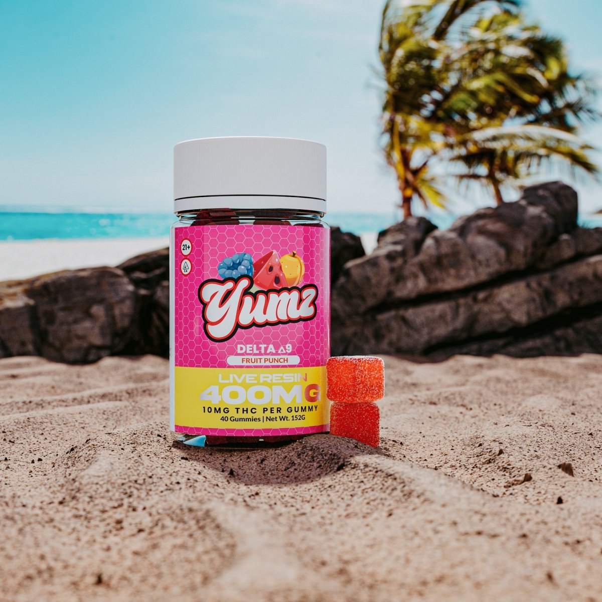 THC Gummies - Delta 9 THC - YUMZ LAB - Fruit Punch