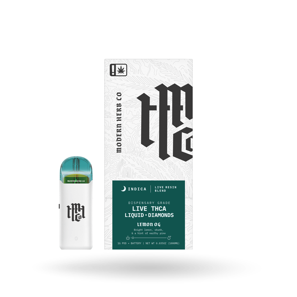 THCa Pod Kit Live Resin Liquid Diamonds: Lemon OG (Indica) - 1g
