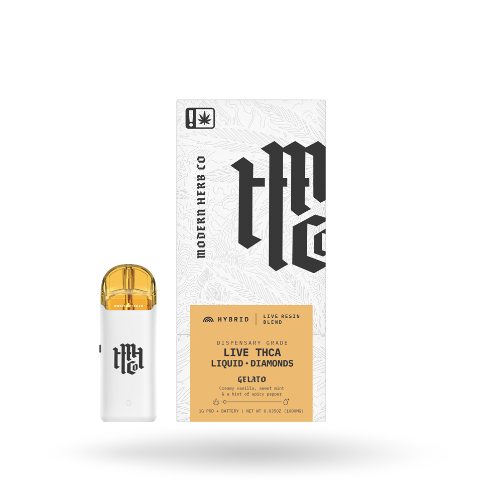 THCa Pod Kit Live Resin Liquid Diamonds: Gelato (Hybrid) - 1g