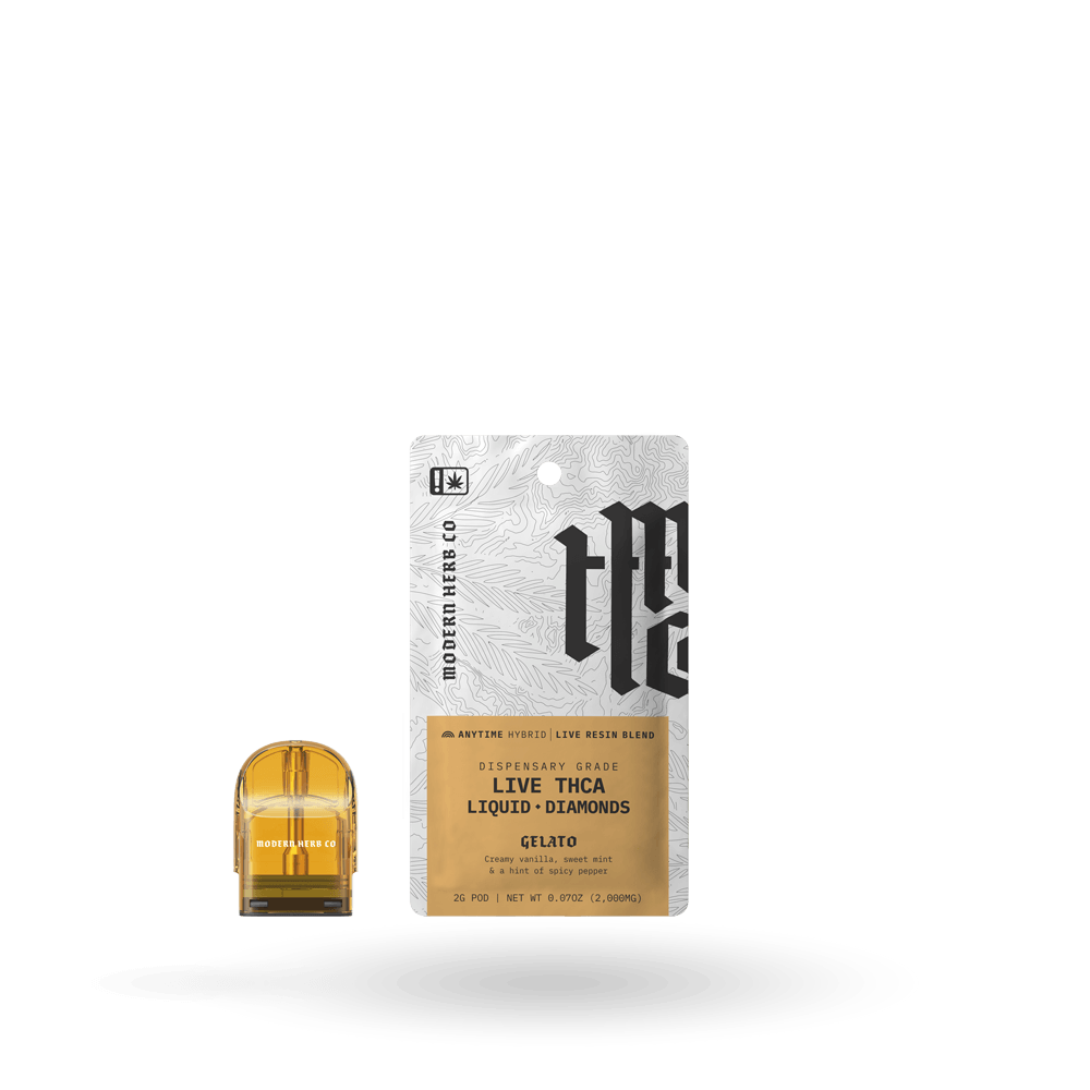 THCa Pod Refill Live Resin Liquid Diamonds: Gelato (Hybrid) - 2g