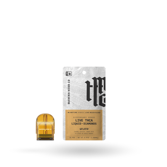 THCa Pod Refill Live Resin Liquid Diamonds: Gelato (Hybrid) - 2g