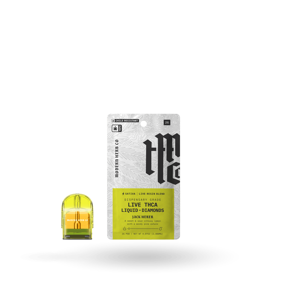 THCa Pod Refill Live Resin Liquid Diamonds: Jack Herer (Sativa) - 2g