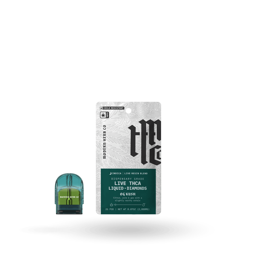 THCa Pod Refill Live Resin Liquid Diamonds: OG Kush (Indica) - 2g