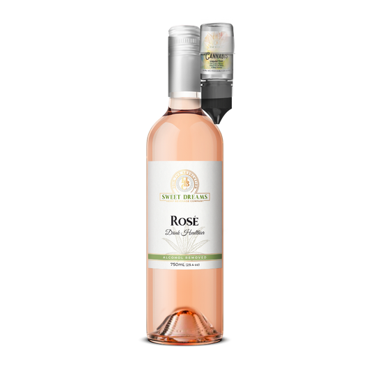 Rose' Non-Alcoholic Wine - 50mg Liquid THC - Sample Wholesale