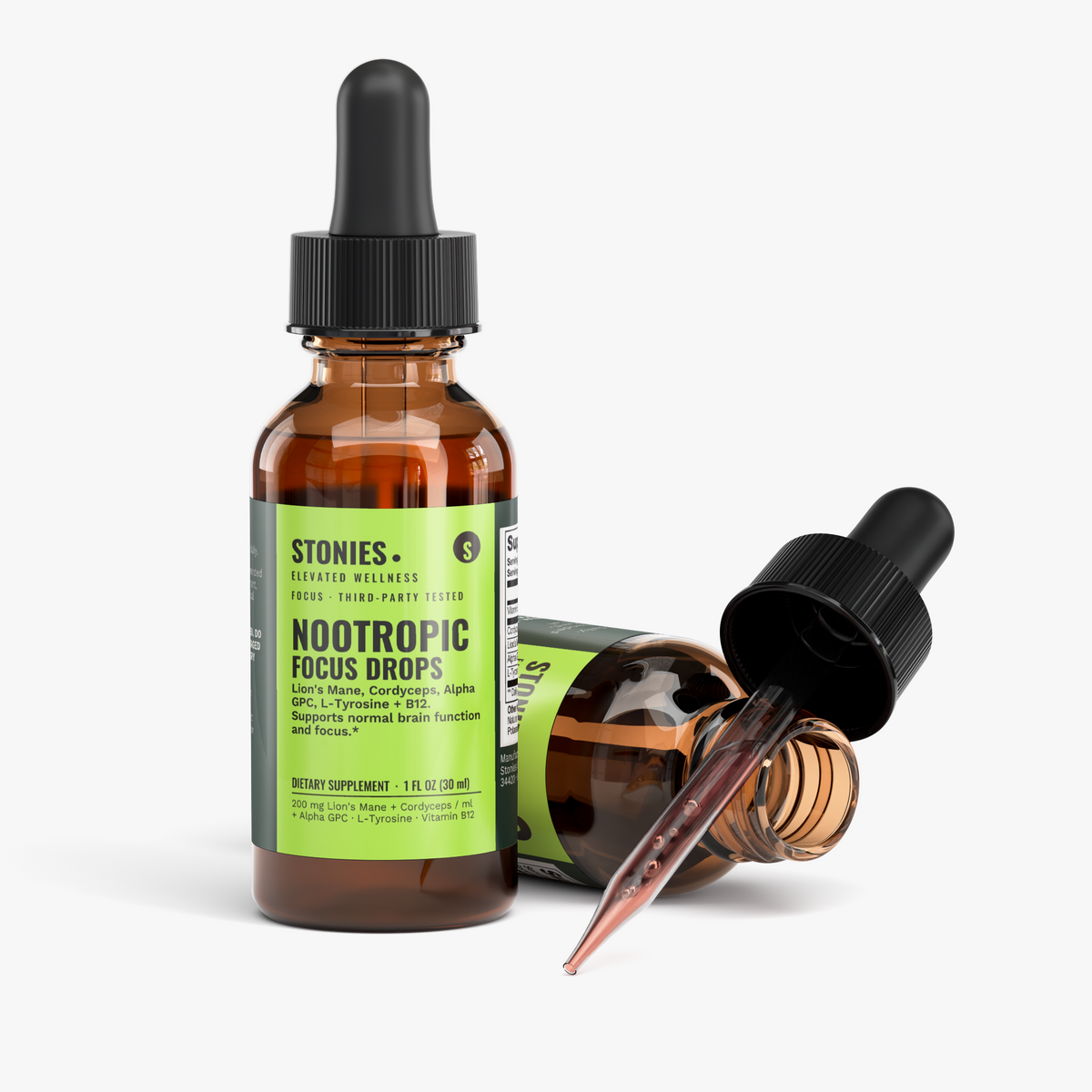 Stonies Nootropic Focus Drops, view 3