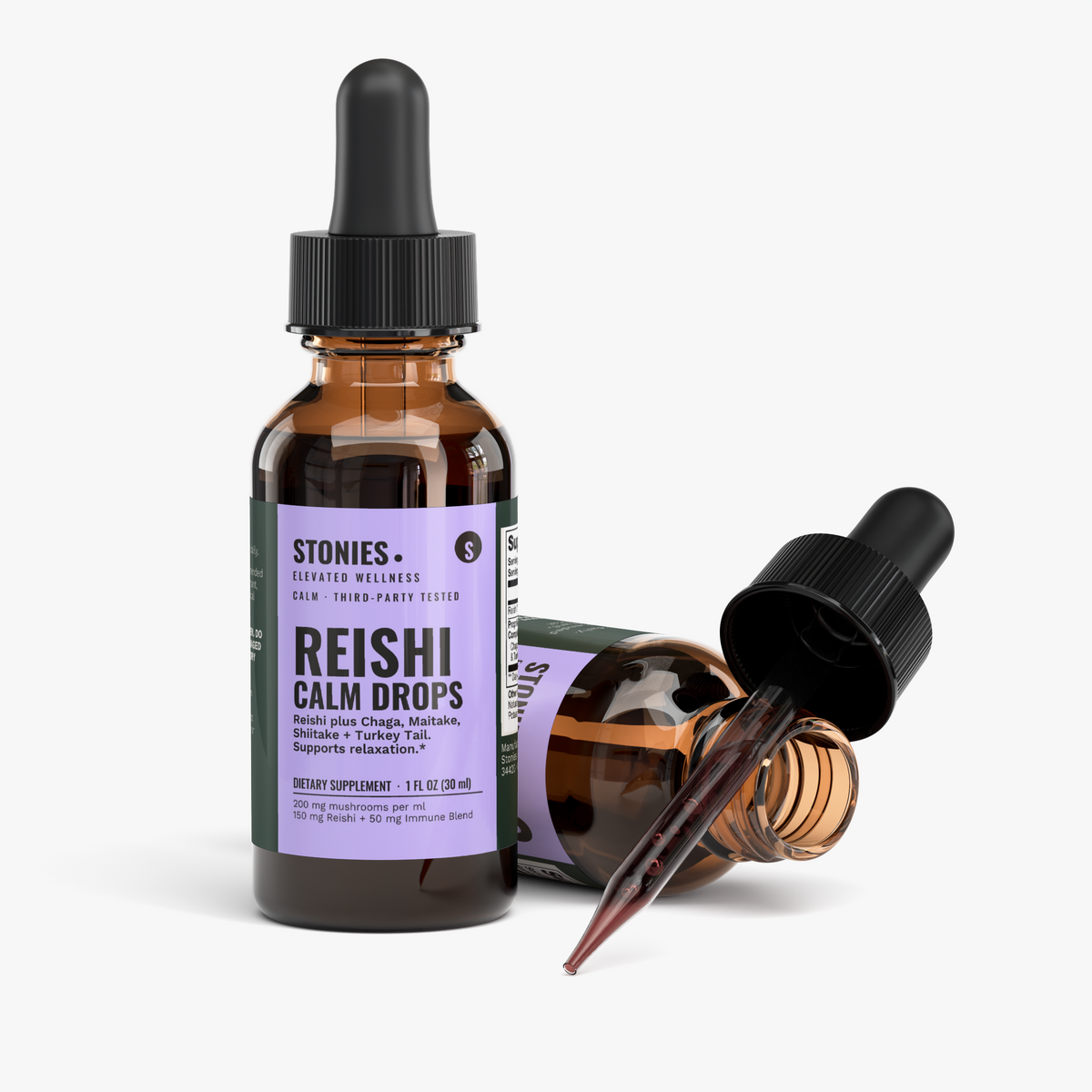 Stonies Reishi Calm Drops, view 3