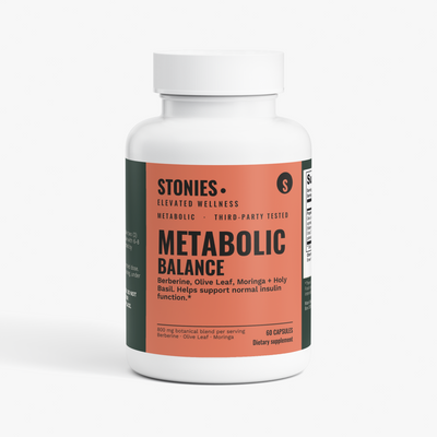 Stonies Metabolic Balance: berberine capsules for metabolic and glucose support, 60 count