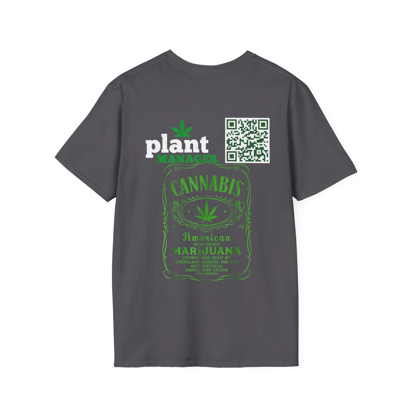 Stonies Plant Manager T-Shirt | Cannabis Apparel for Bosses