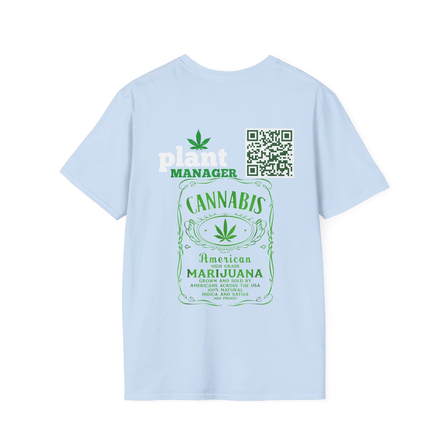 Stonies Plant Manager T-Shirt | Cannabis Apparel for Bosses