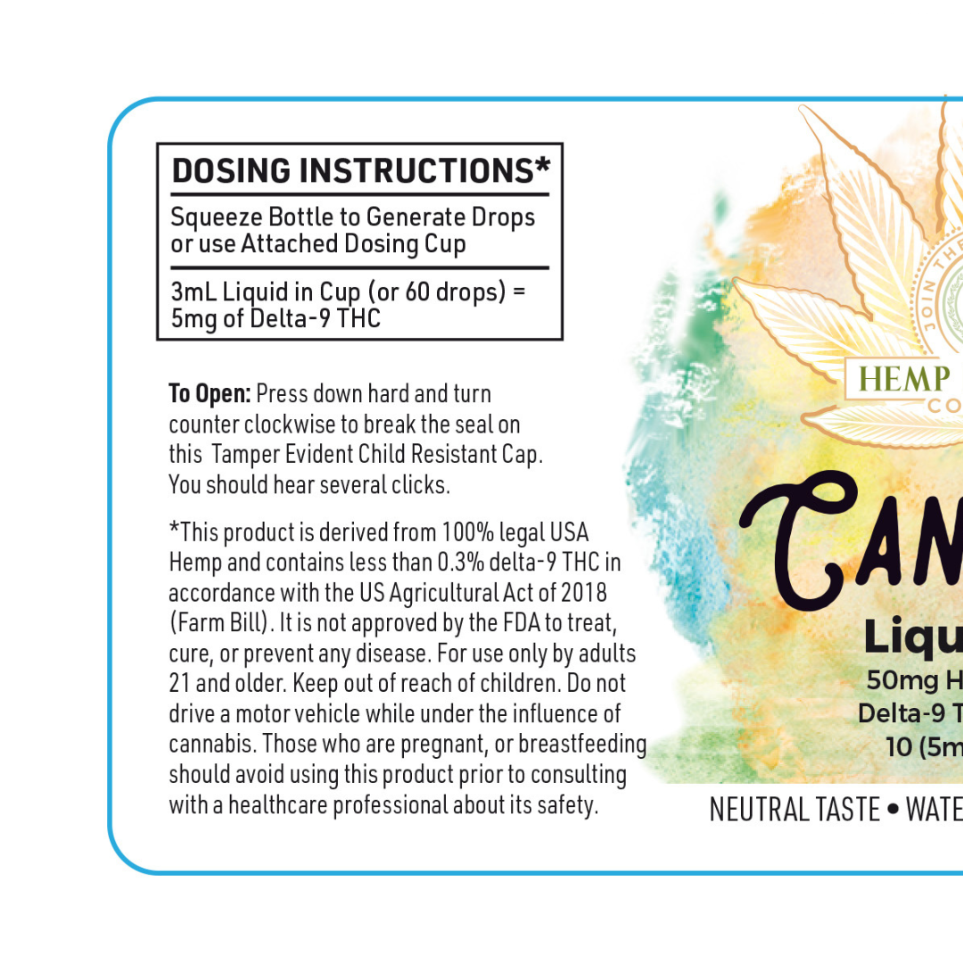 Chardonnay Non-Alcoholic Wine With (50mg) Liquid THC