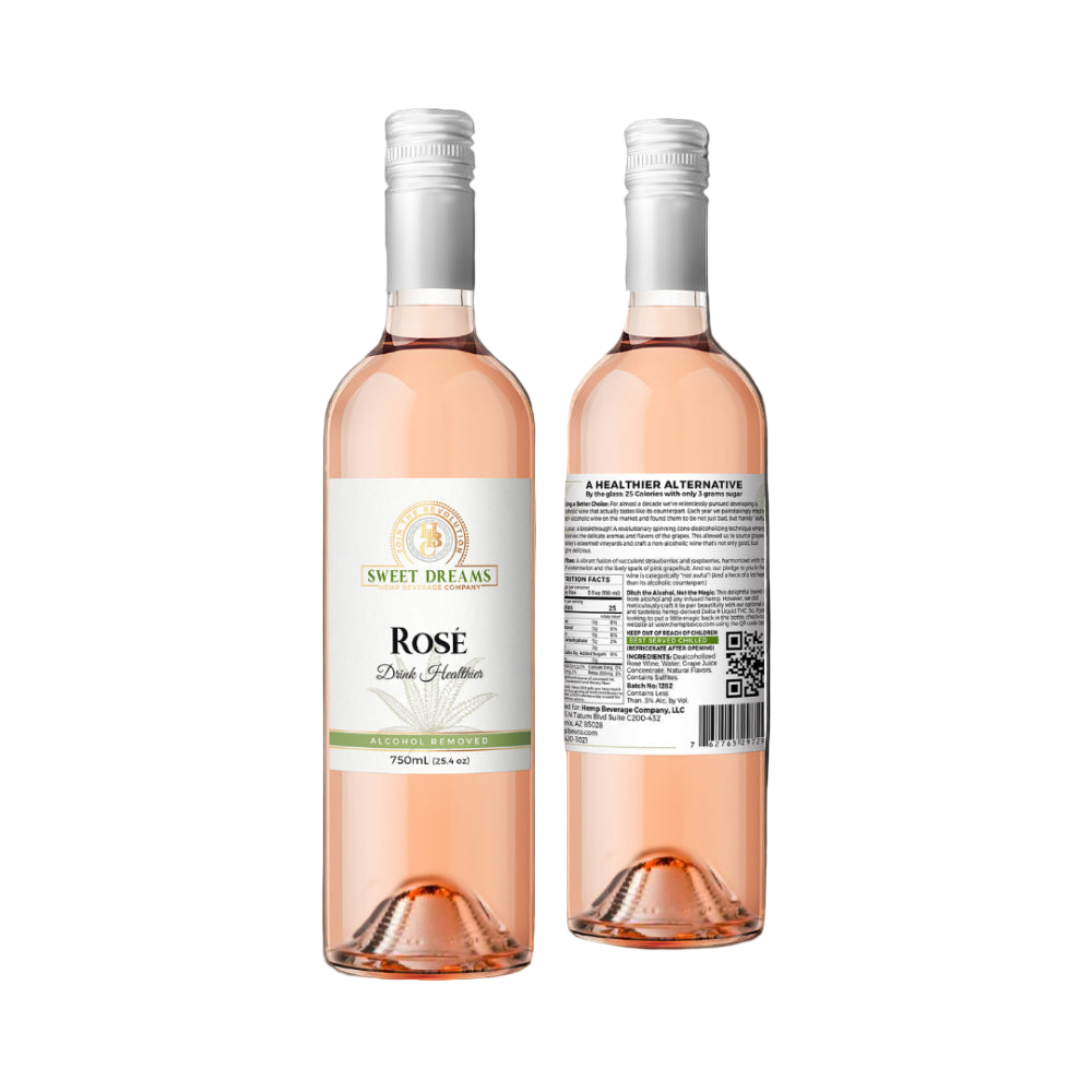 Rose Non-Alcoholic Wine - Sample Wholesale