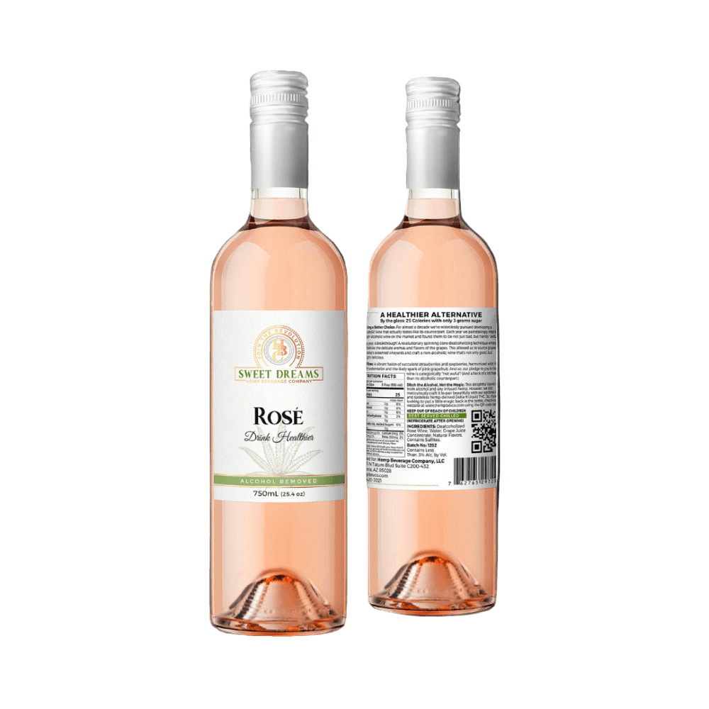 Rose Non-Alcoholic Wine - Sample Wholesale