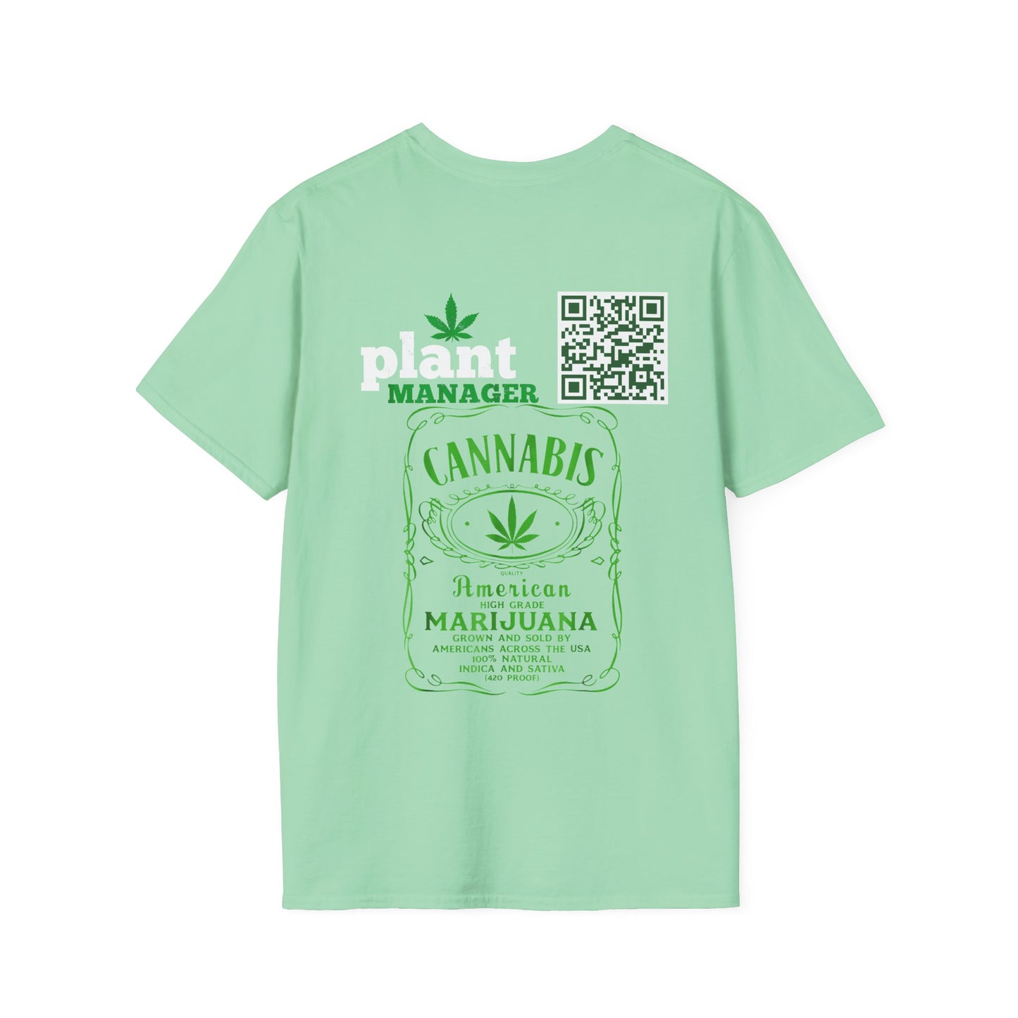 Stonies Plant Manager T-Shirt | Cannabis Apparel for Bosses