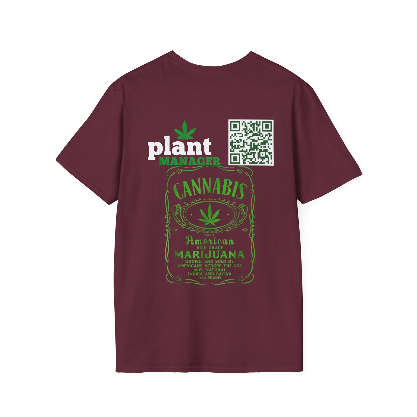 Stonies Plant Manager T-Shirt | Cannabis Apparel for Bosses