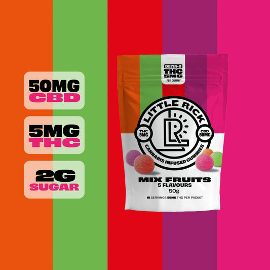 Mix Fruits - Rapid Onset 5mg Delta-9 THC Gummies