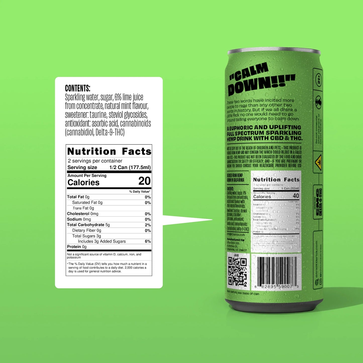 Mint & Lime - 5mg THC Drink