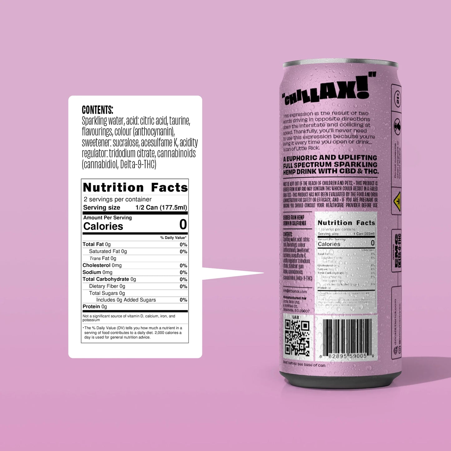 Raspberry Coconut - 5mg THC Drink