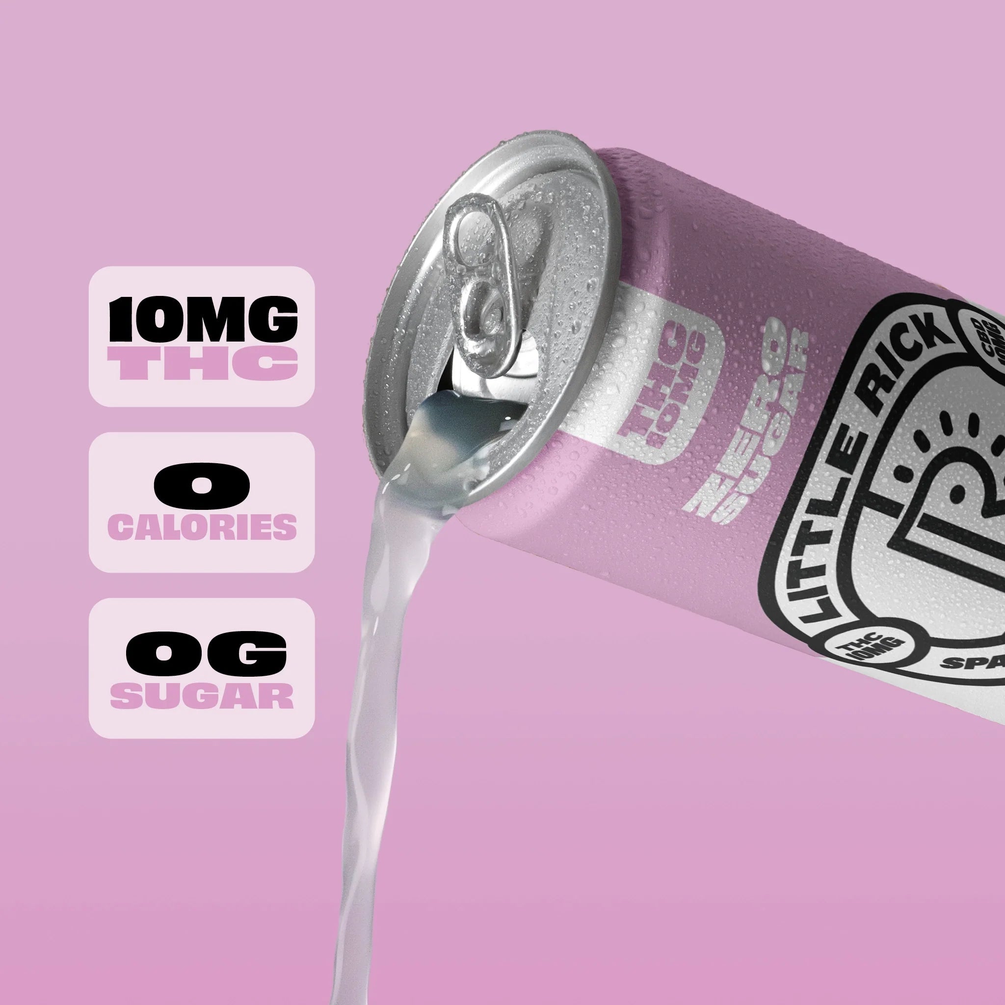 Raspberry Coconut - 10mg THC Drink