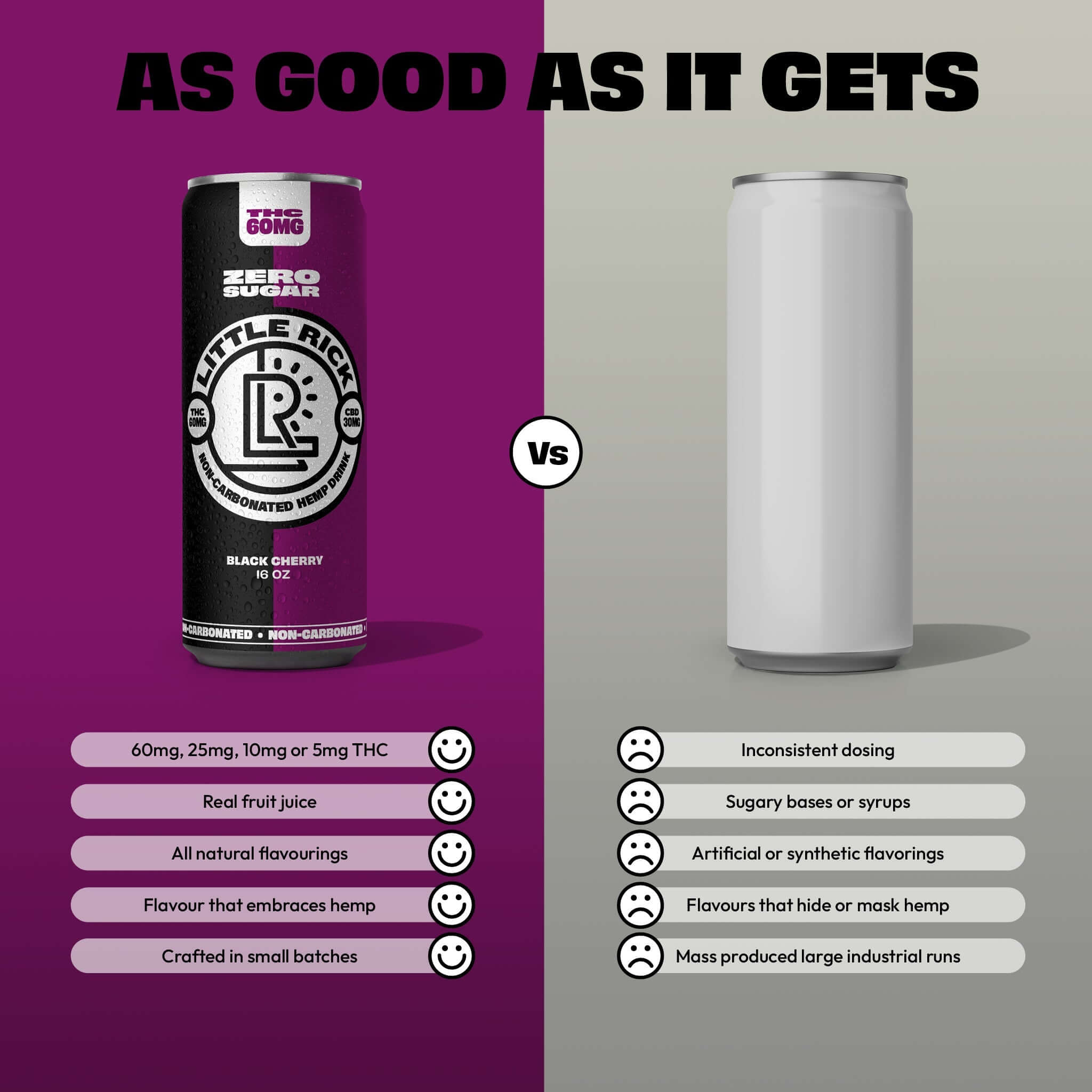 Black Cherry 12 Pack - 60mg THC Drink