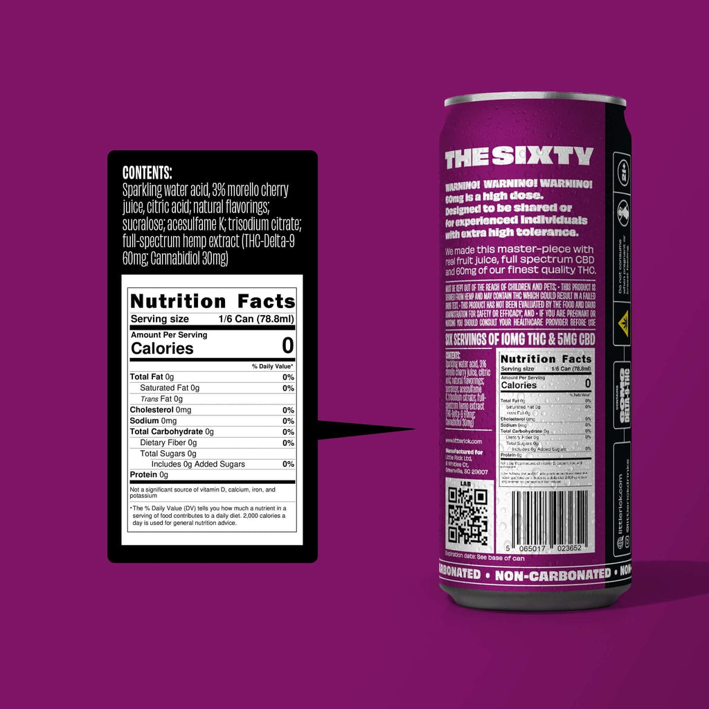 Black Cherry 12 Pack - 60mg THC Drink