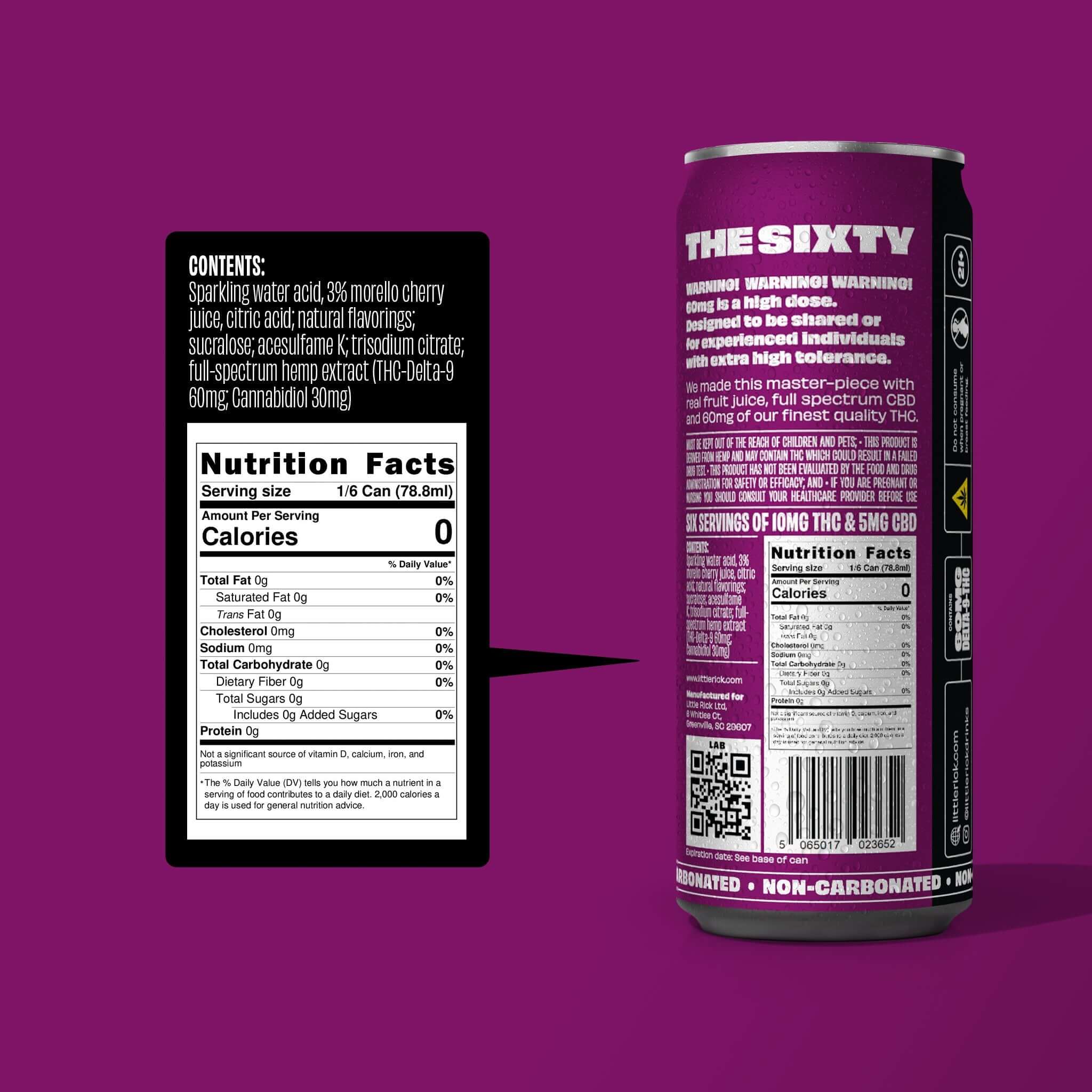 Black Cherry 12 Pack - 60mg THC Drink
