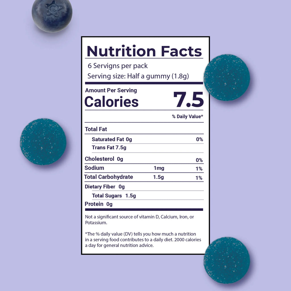 NUUD Sex Bites Blueberry — Aphrodisiac Gummies for Men | 20mg Delta 9