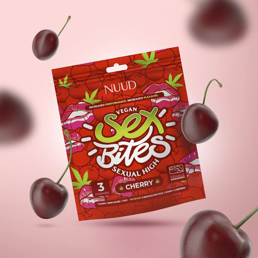 NUUD Sex Bites Cherry — Aphrodisiac Gummies for Women | 20mg Delta 9