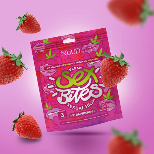 NUUD Sex Bites Strawberry — Aphrodisiac Gummies for Women | 20mg Delta 9