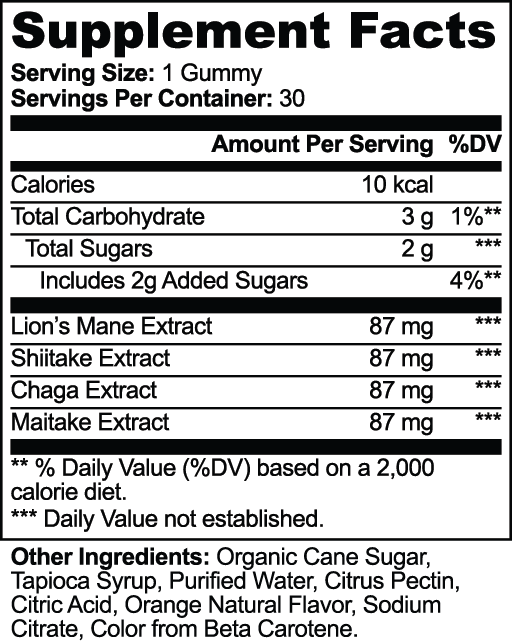 Stonies Mushroom Focus Gummies, view 6