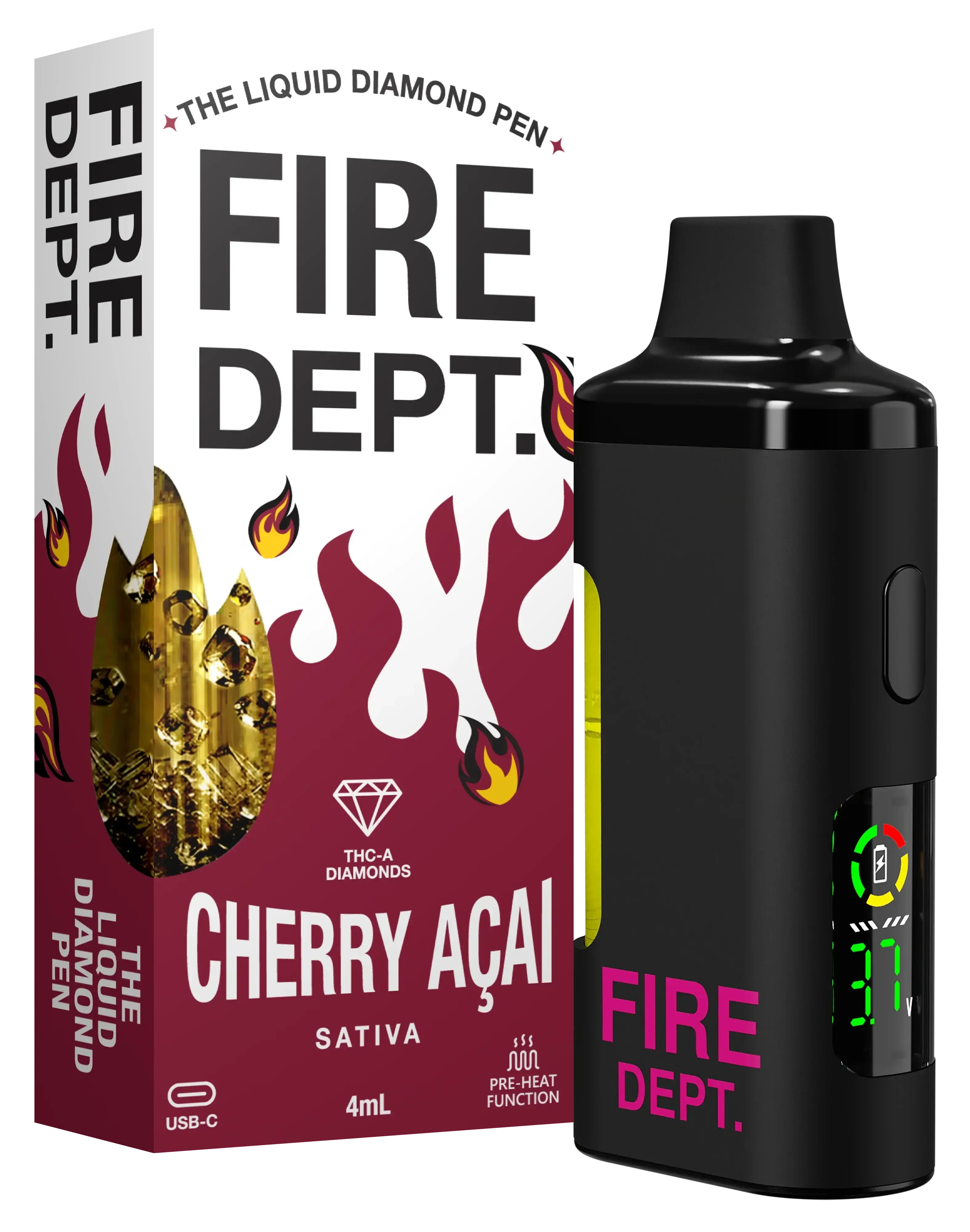 FIRE DEPT. - 4 Gram - THC Diamond Disposable Vape