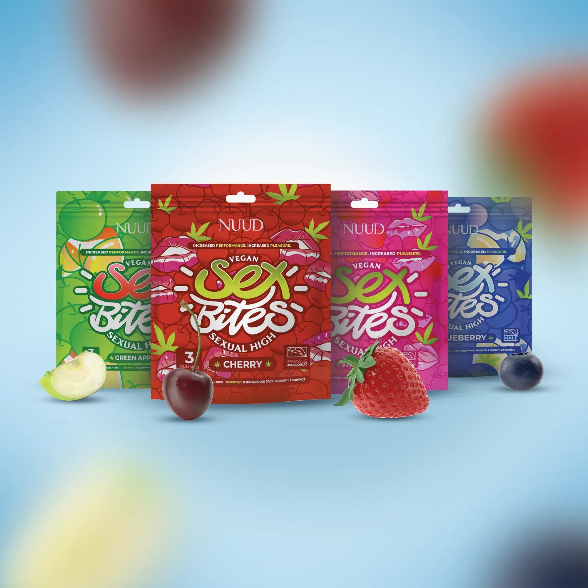 NUUD Blazed Bliss Bundle — Sex Bites + Libido Drinks Aphrodisiac Kit