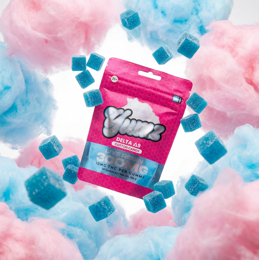 THC Gummies - Delta 9 THC - YUMZ LAB - Cotton Candy