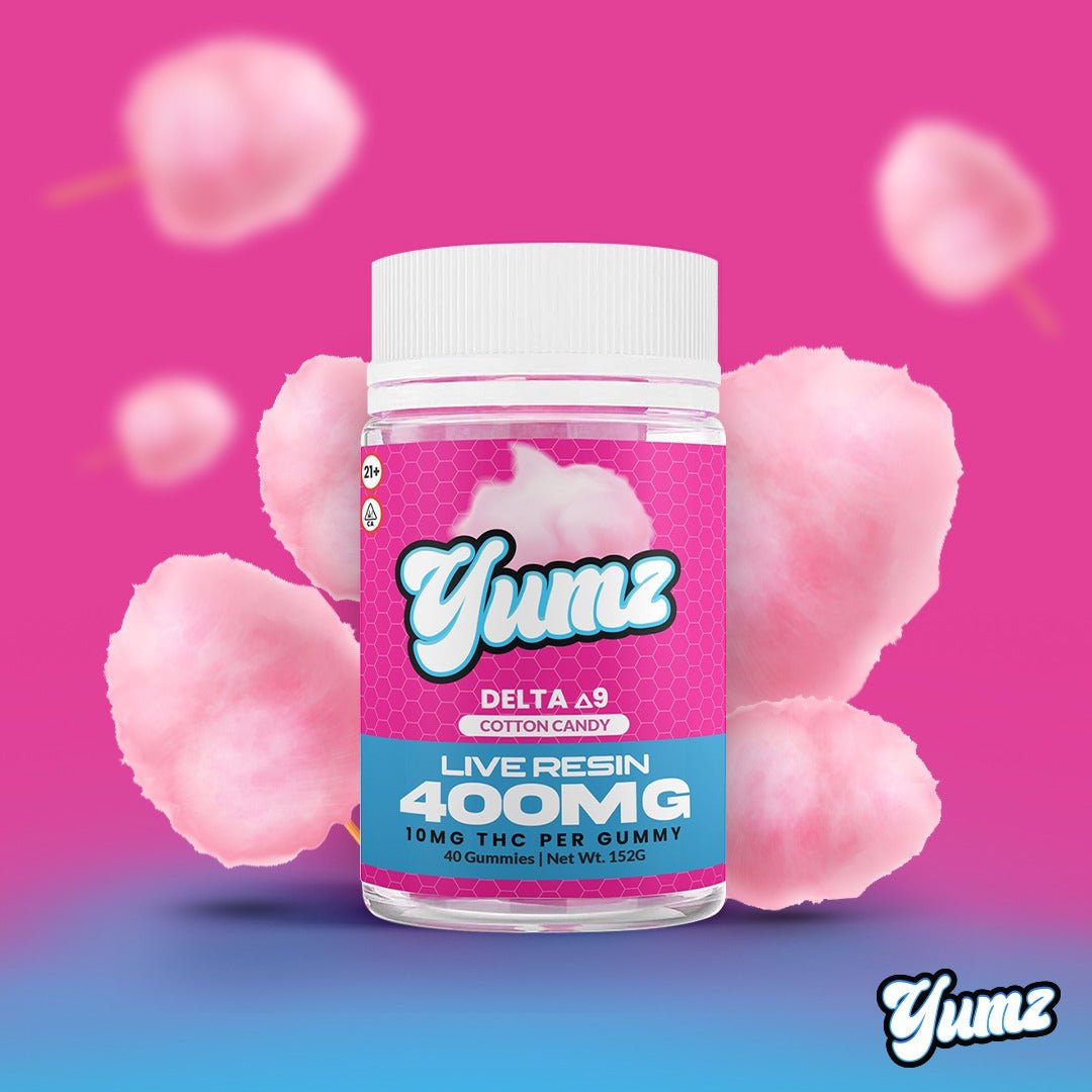 THC Gummies - Delta 9 THC - YUMZ LAB - Cotton Candy