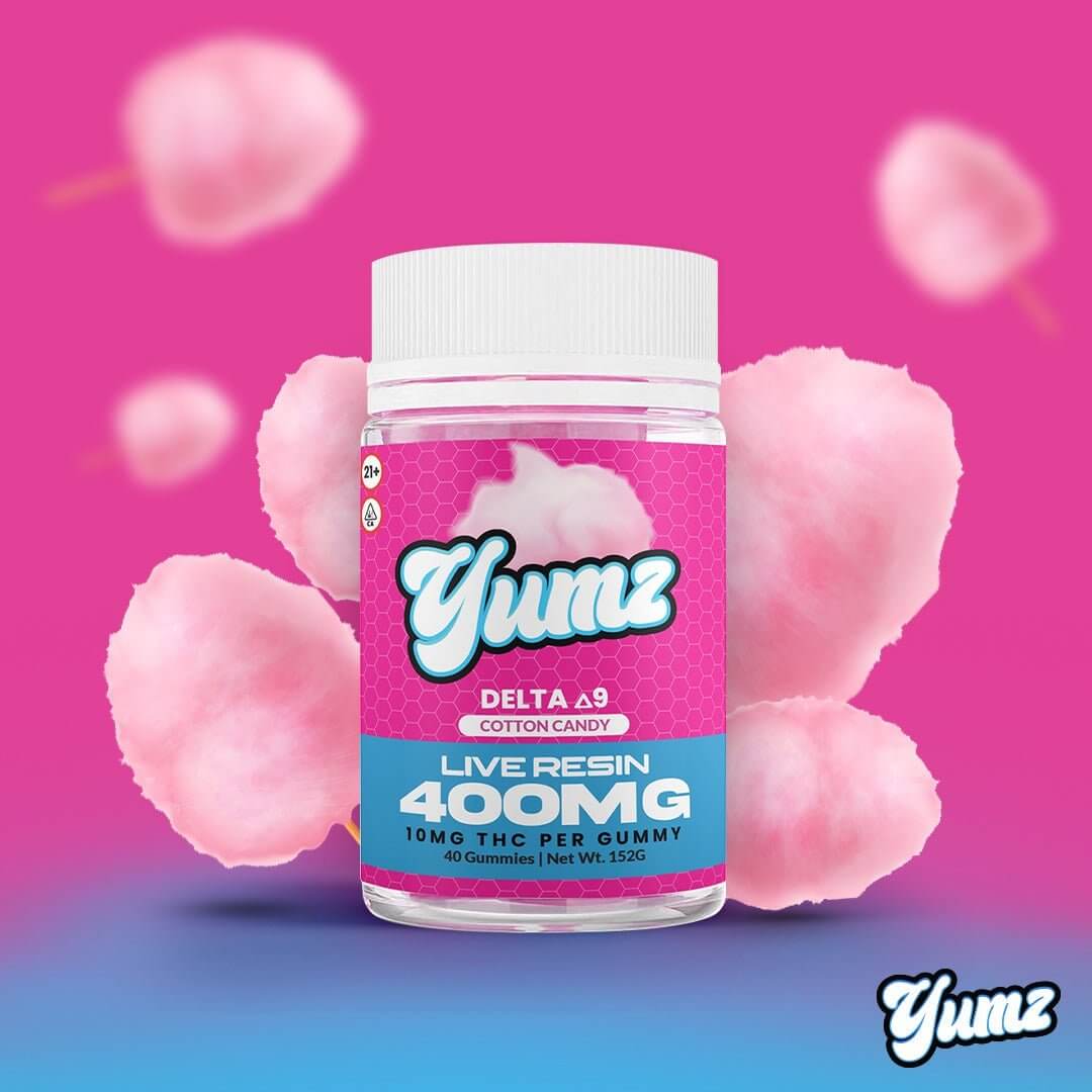 THC Gummies - Delta 9 THC - YUMZ LAB - Cotton Candy