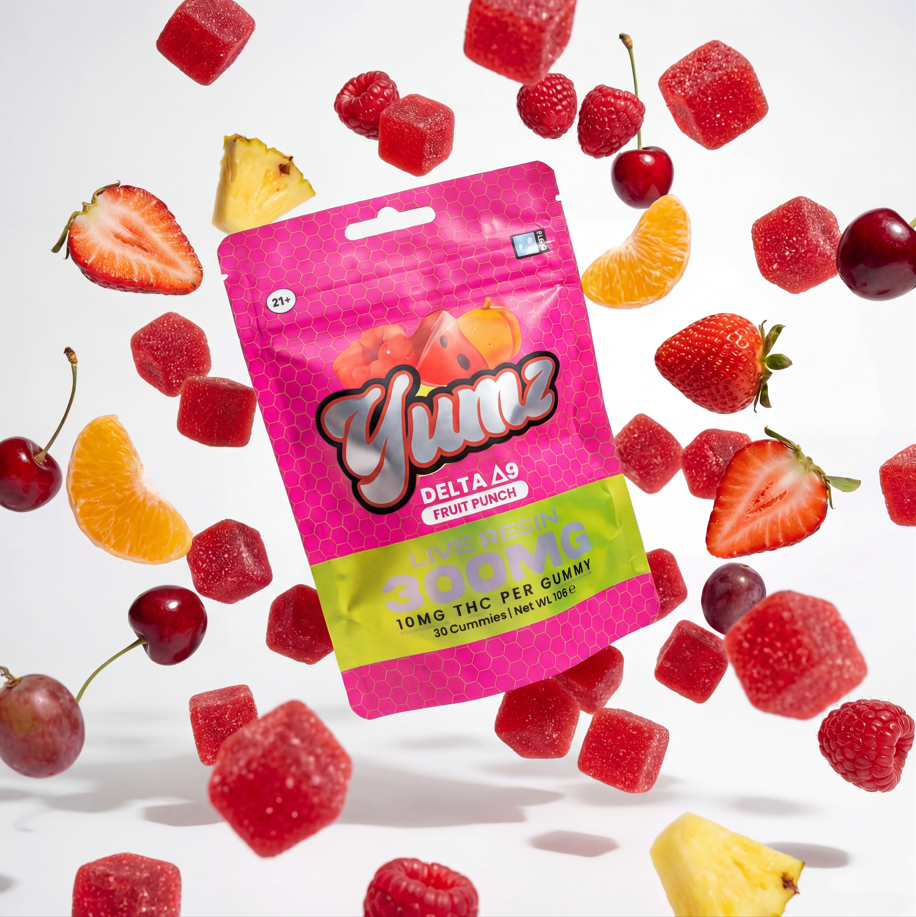 THC Gummies - Delta 9 THC - YUMZ LAB - Fruit Punch