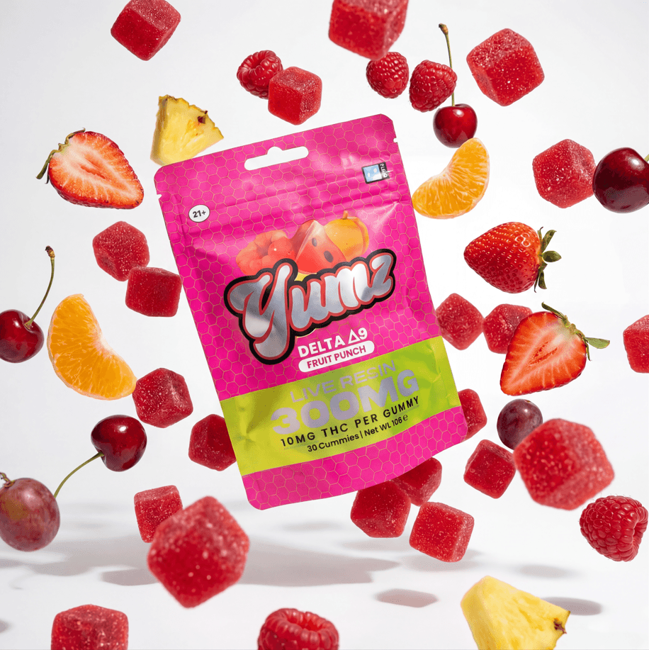 THC Gummies - Delta 9 THC - YUMZ LAB - Fruit Punch